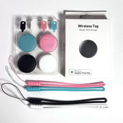 Waterproof Anti-Lost Tracker in assorted colors with packaging, compatible with Find My app.