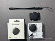 Waterproof Anti-Lost Tracker and accessories, including Wireless Tag packaging, compatible with Find My app.