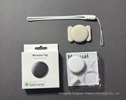 Waterproof Anti-Lost Tracker with compatible Find My app packaging and accessories