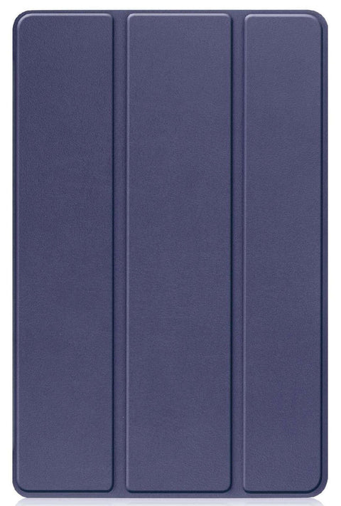 Leather iPad Case – Premium Solid Color Protective Cover in dark blue with sleek design.