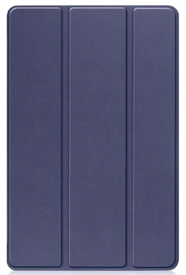 Leather iPad Case – Premium Solid Color Protective Cover in dark blue with sleek design.