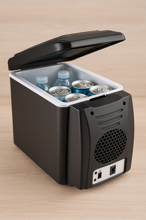 Mini refrigerador portátil: compacto, silencioso y de bajo consumo | Perfecto para el coche o la oficina.