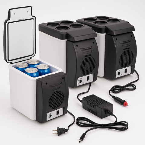 Mini refrigerador portátil: compacto, silencioso y de bajo consumo | Perfecto para el coche o la oficina.