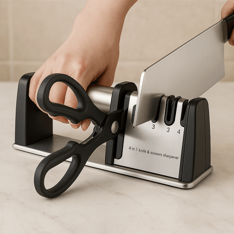 Aiguiseur de couteaux 4 en 1 - WorldElectronic