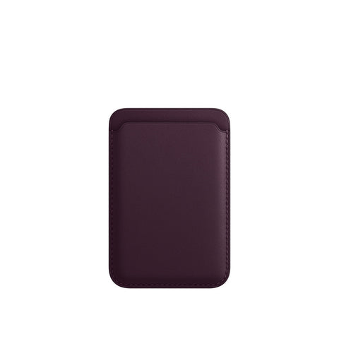 Cartera magnética de cuero de lujo con tarjetero Magsafe