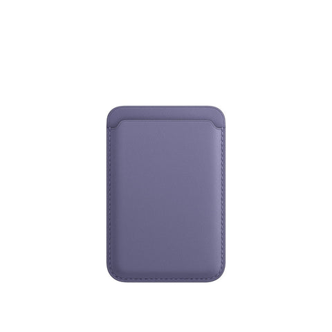 Cartera magnética de cuero de lujo con tarjetero Magsafe