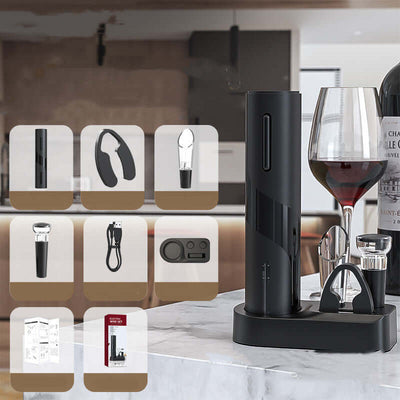 Abridor de botellas de vino electrónico recargable por USB