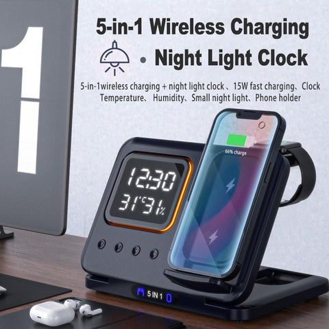 Chargeur sans fil 5 en 1 - WorldElectronic