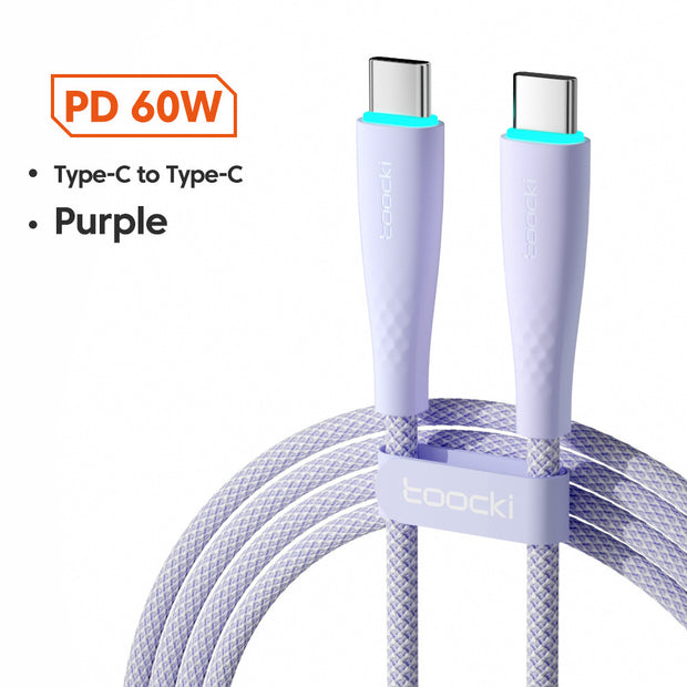Cable USB tipo C, carga rápida