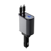 USB and TYPE-C car charger / 180 degrees