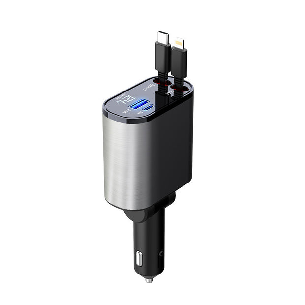 USB and TYPE-C car charger / 180 degrees